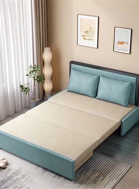 沙发床折叠两用伸缩多功能单人双人小户型家具可拆洗科技布现代