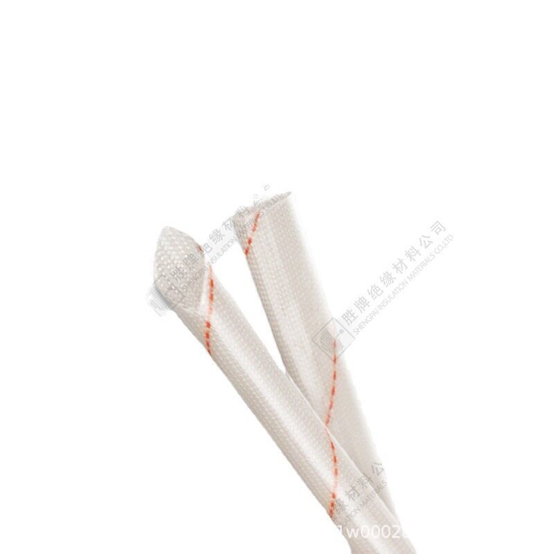 胜牌 黄蜡管耐压1.8kv介电性耐磨性白底红边电视电线绝缘保护批发