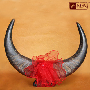 牛角工艺品 厂家批发水牛角架摆件 家居办公摆饰 角木蛟 771