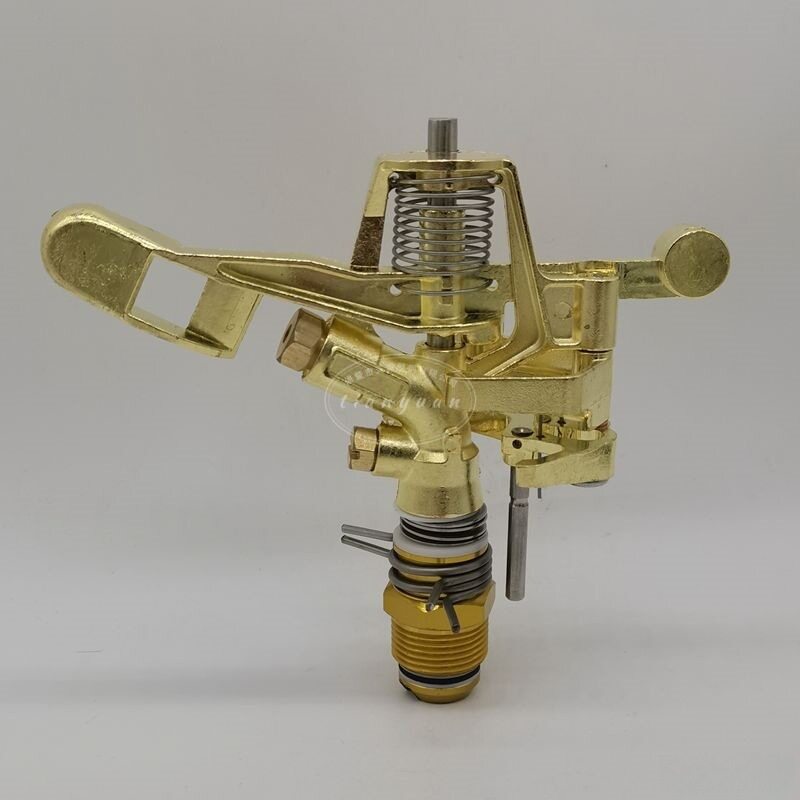 6分锌合金可调草坪喷头农用摇臂喷头自动旋转喷头可控角摇臂喷头