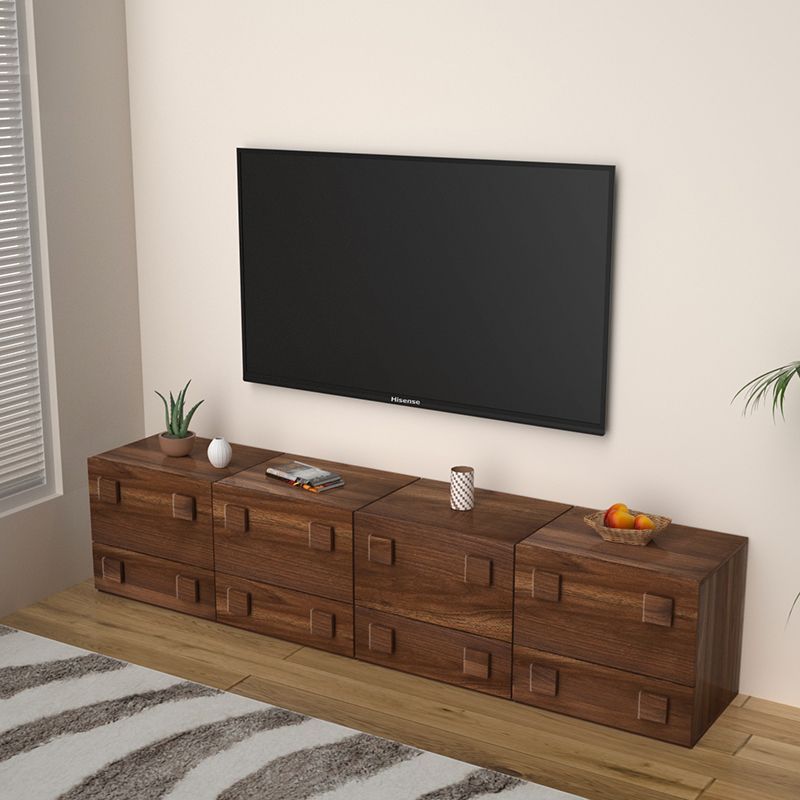 北欧复古卡门柜组合模块沙发边柜卧室客厅储物柜电视柜小户型斗柜