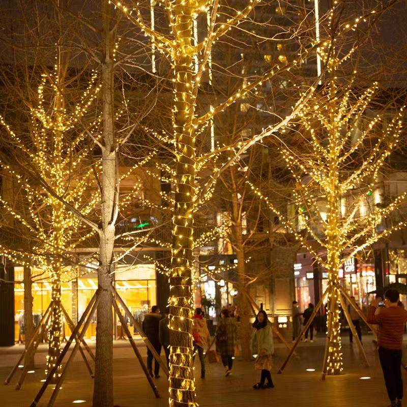 户外防水灯串LED彩灯氛围灯满天星绕树灯景观灯庭院氛围装饰串灯