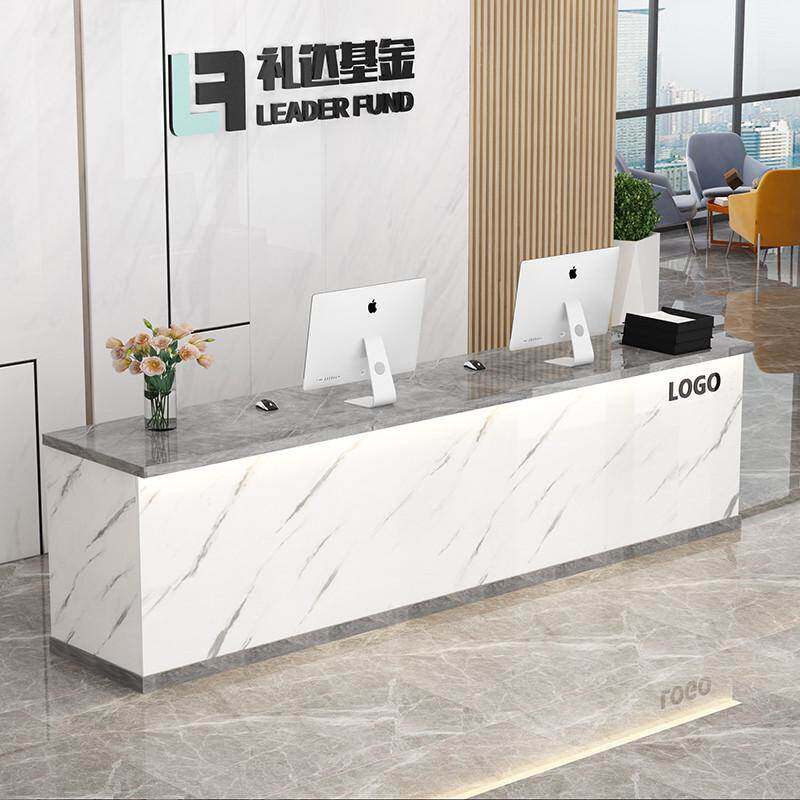 吧台收银台房产中介前台桌图文店物业旅行社可定制公司前台接待台