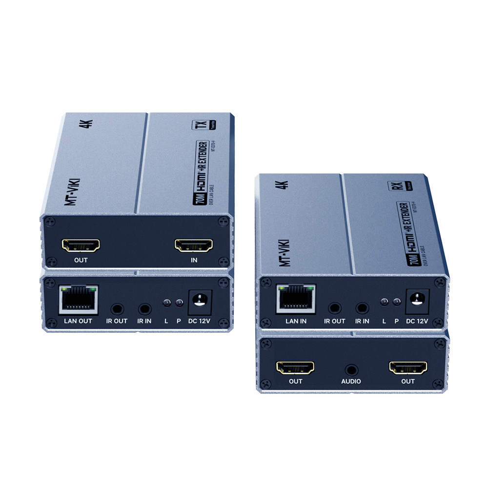 迈拓维矩 70米HDMI延长器4K 60HZ音频分离单边PoC供电 MT-ED70-H