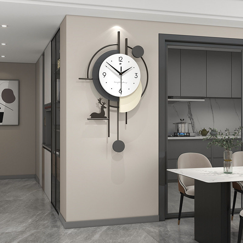 创意时钟高级感挂墙挂表家用装饰钟表客厅轻奢现代简约挂钟免打孔,模玩/动漫/周边/娃圈三坑/桌游,文化/体育周边,淘宝优惠券,粉丝福利购,淘宝优惠卷