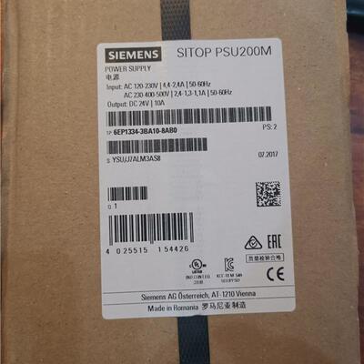 6EP1334-3BA10-8AB0 PSU200M + 10 A调节电源6EP1 334-3BA10-8AB0