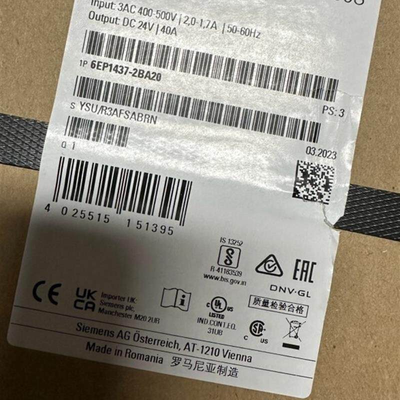 Siemens 6EP1437-2BA20  全新  罗马尼亚产   6EP1437-2BA20