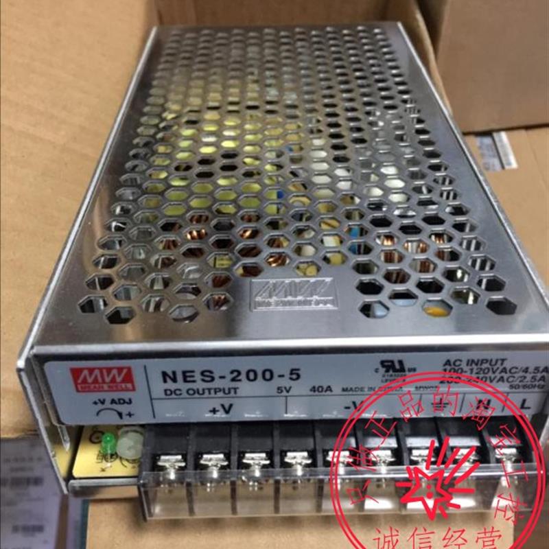 NES-200-5台湾5V200W开关电源40A显示屏