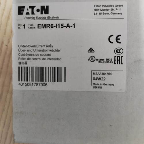 穆勒EMR6-I15-A-1高性能监测继电器原装正品