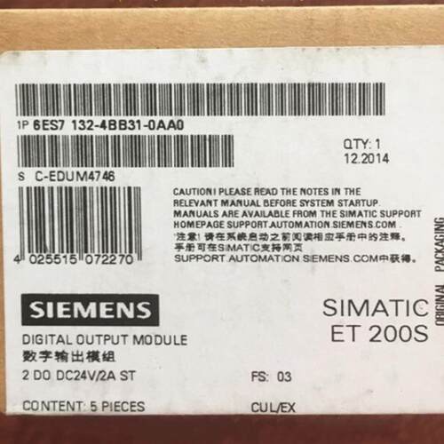 6ES7132-4BB31-0AB0电子模块 ET200S 6ES7 132-4BB31-0AB0