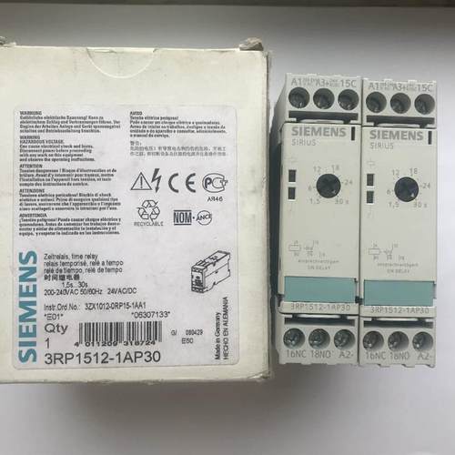 原装进口时间继电器3RP1512-1AP30 3RP1525-1AP30