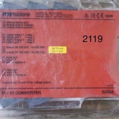 丹麦PR可编程频率变送器5223A1议价