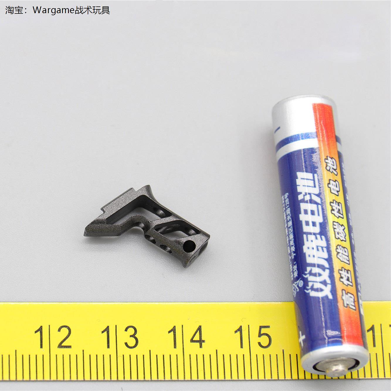 微缩1/6比例轻型大F静态拼装模型20MM导轨骑士垂直金属前握把直握