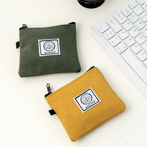 迷你小零钱袋小号小巧便携耳机保护硬币收纳包简约拉链零钱袋钱包