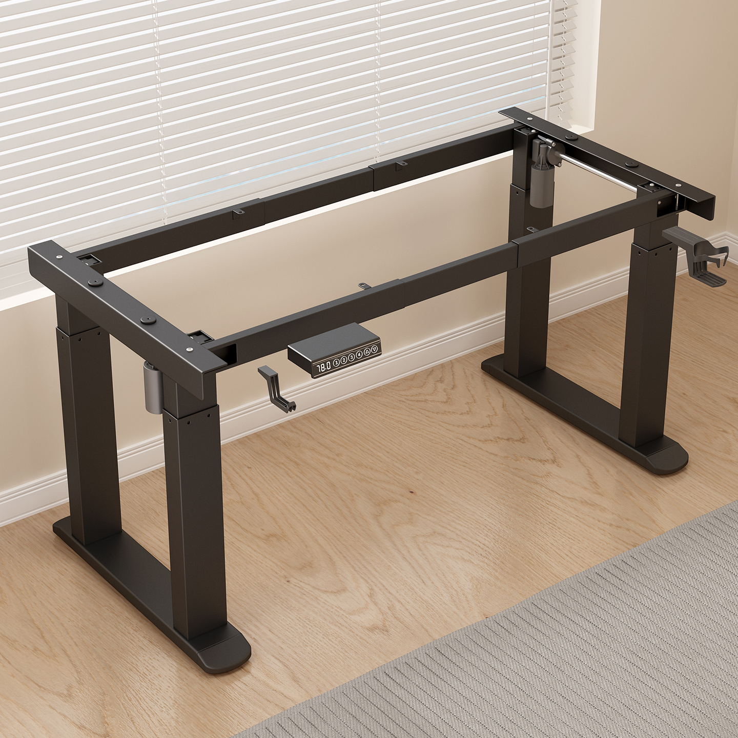 【四腿双电机电动升降桌腿】