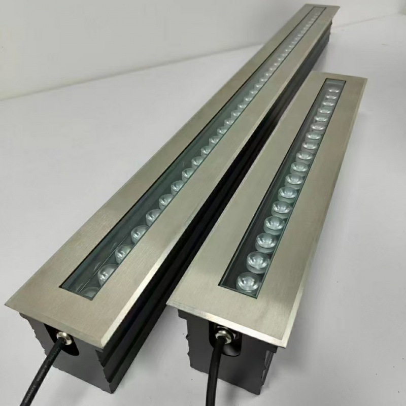 2024新款地埋灯线性地埋灯户外防水不锈钢面盖无螺丝高端埋地灯