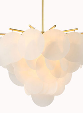 简约后现代客厅亚克力轻奢吊灯具美式酒店会所时尚餐厅样板房吊灯