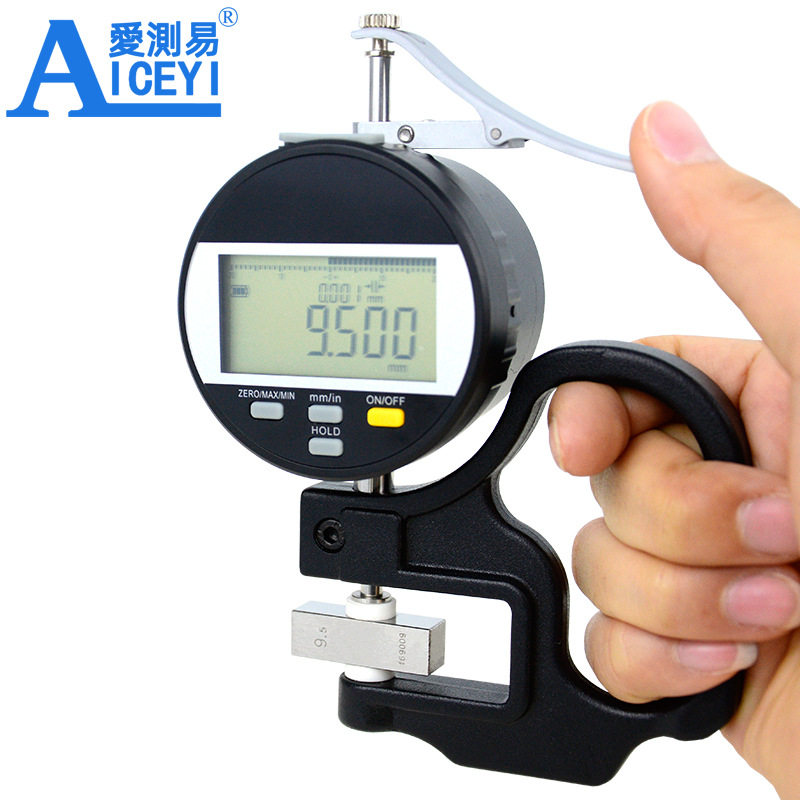 数显测厚表现货电子数显光栅千分测厚表厚度计纸张薄膜皮革厚薄规