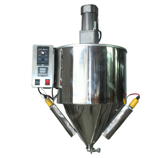 304不锈钢 45RPM搅拌 双层加热搅拌料斗水浴保温料斗立式 1500W