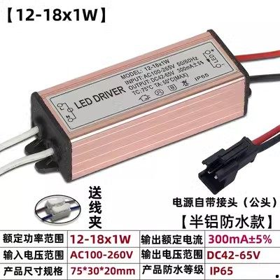 3W5Wled天花筒草坪埋地水池投光户外路灯防雷防水电源驱动镇流器