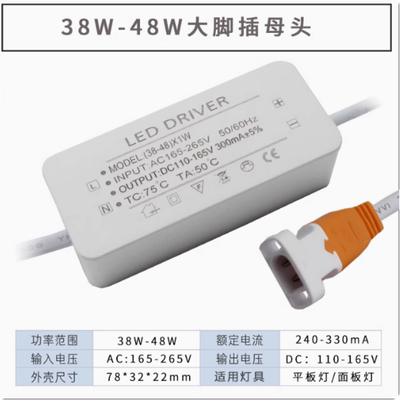 LED驱动器电源平板灯台球灯镇流器24W48W60W80W筒灯恒流适配器