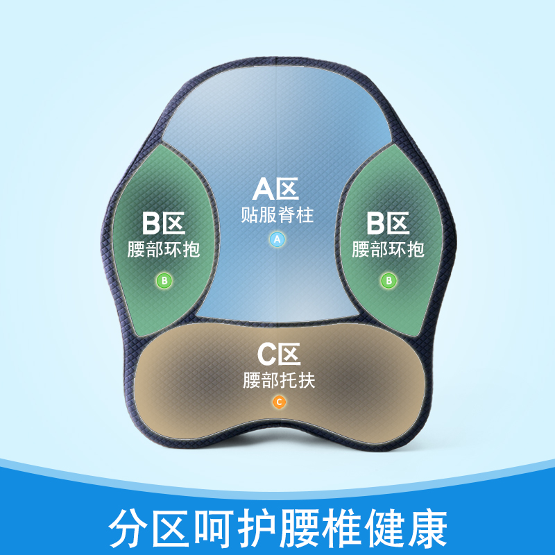 护腰靠垫b办公室腰垫椅子腰椎靠枕孕妇腰枕汽车座椅记忆棉沙发靠