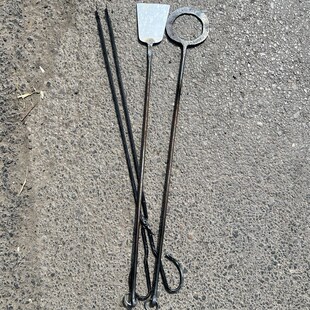 打烧饼工具手工制作烧饼铲子木炭夹D子烧烤工具铁夹子铁铲子烧饼