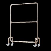 女装 b店展示架不锈钢双层落地挂衣架专用货架可升降移动带轮 服装