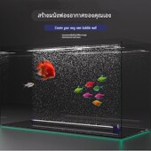 鱼缸气泡条瀑布式 氧气p条气泡石氧气泵气帘增氧条散气条纳米增氧