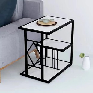 轻奢岩板茶水柜客厅沙发边角小茶B几可放水桶置物烧水台茶边桌边