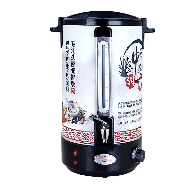 不锈钢电热烧g开水桶大容量商用头疗头道熬药汤锅凉茶保温自动加