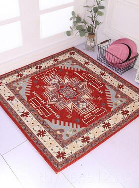 高档正方形地毯吊电脑桌转椅垫化地妆凳毯椅子家用脚垫篮书椅地毯