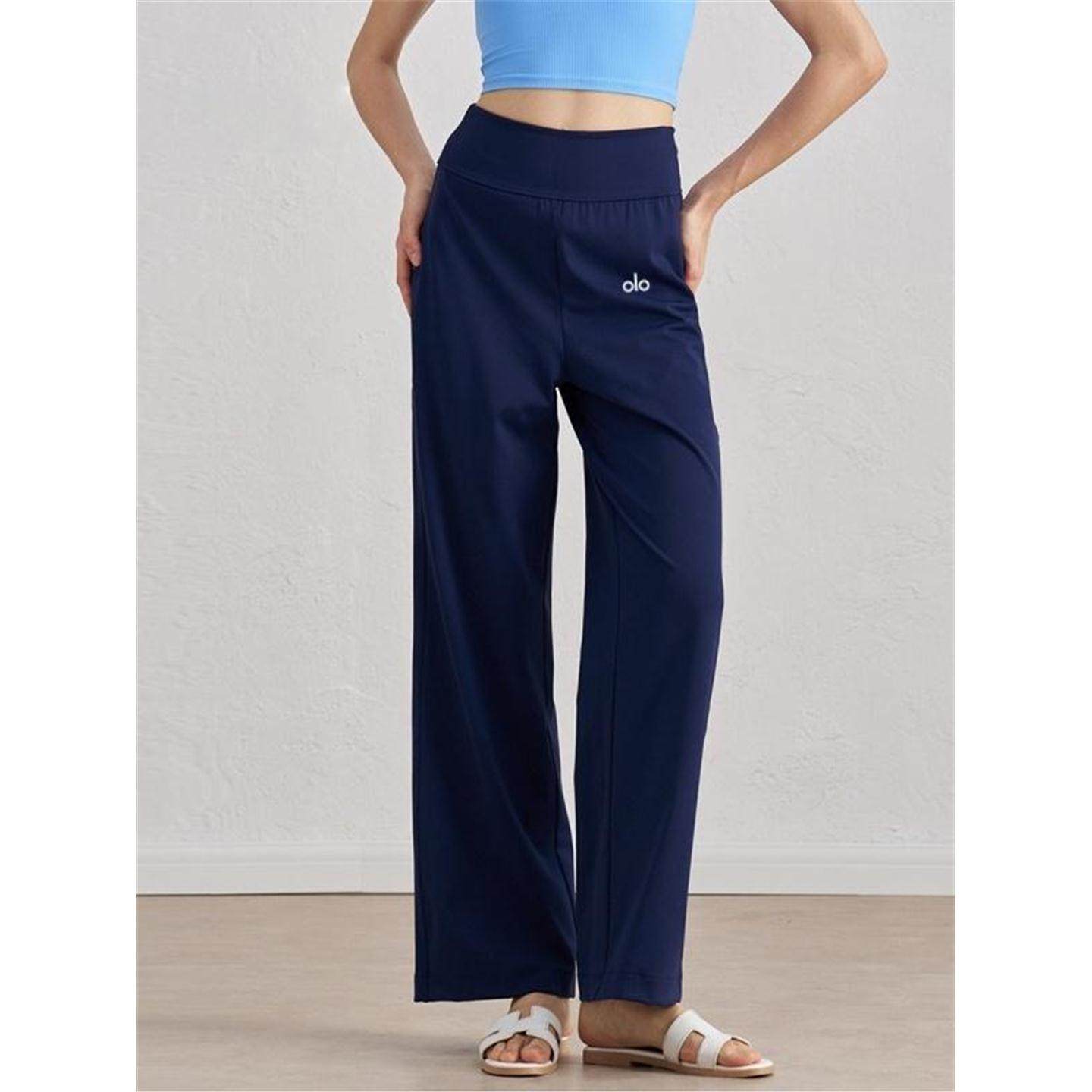 美国NOMALO阔腿健身高腰运动裤女长裤瑜伽秋季休闲直宽松筒裤美国