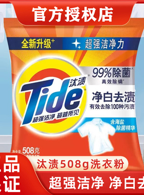 汰渍洗衣粉508g小袋家庭洗衣粉净白去渍去污洁净香味持久机洗手洗