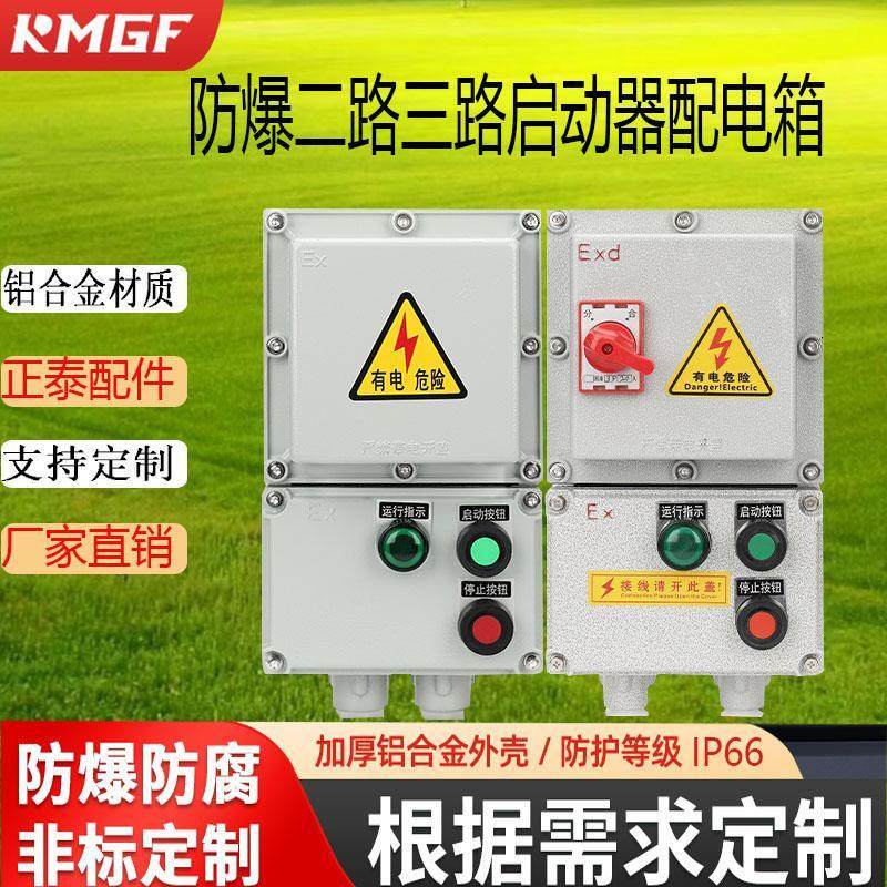 防爆配电箱磁力启动器防水1路2路通风机水泵检修控制箱220V380V开