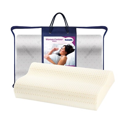 邓禄普DUNLOPILLO荷兰进口枕芯特拉雷工艺天然乳胶枕护颈波浪枕头