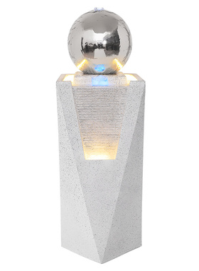 精选现代简约轻奢流水生财摆件客厅装饰品开业礼物风水球喷泉循环