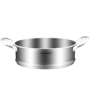 笼屉加厚加高304不锈钢蒸格多用家用蒸锅竹木实木多功能尺寸蒸架