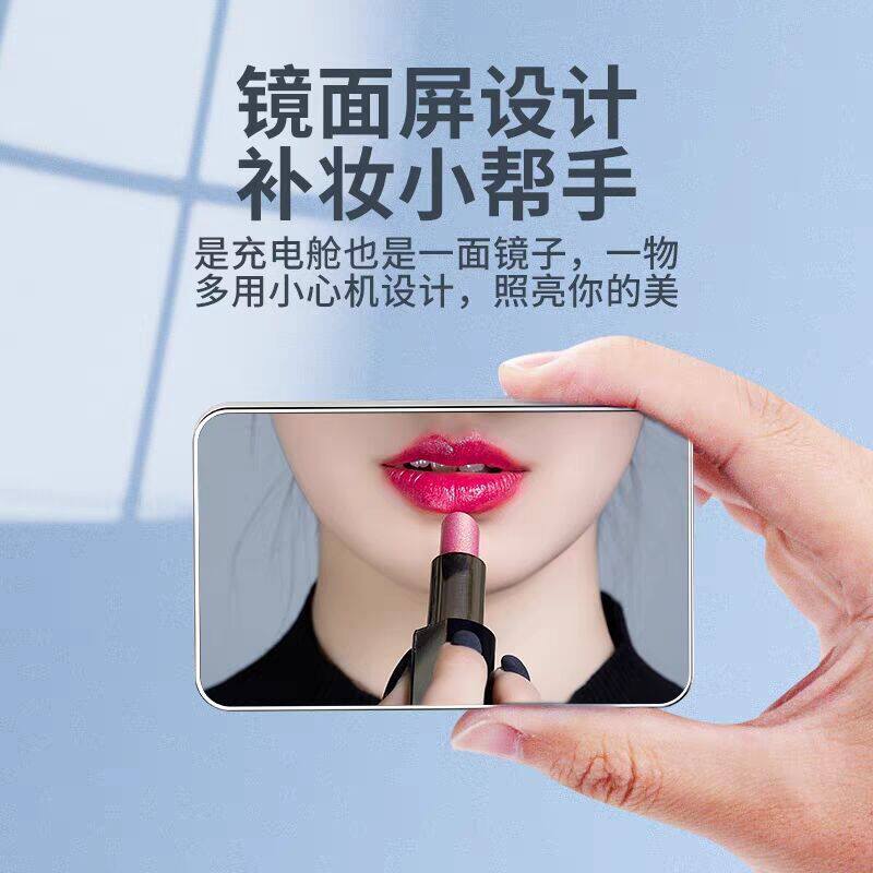 无线镜面高端蓝牙耳机双耳type-c充电迷你隐形入耳高音质超长待机