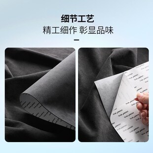 适用乐道L60方向盘车标logo装 配件内饰专用品 饰贴翻毛皮车内改装