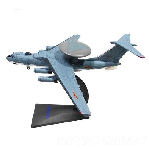 高档军旅型情 1:10空警20真00预警机模仿合金KJ20003飞机军模退伍