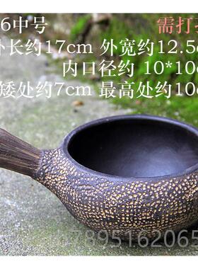 高档高绿端粗瓷铜钱草花盆多肉萝水培摆件古客厅创意花盆现代陶复