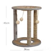 高档猫掉抓板窝剑麻柱子猫窝一体不猫爬屑架爪磨爪保柱玩具防抓沙