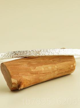 高档惜《物拾纯光》原创约现做磨砂990足银手工简银手镯大理唯美