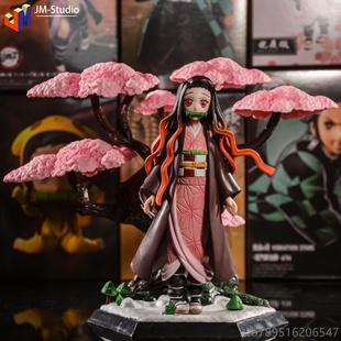 高档鬼灭祢之刃GK魔方灶门豆逸子炭治郎忍蝴蝶我妻善手办模型摆件