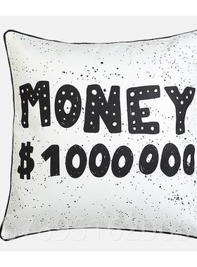 高档Baiand 04靠79lifel s better 黄色i印花腰枕抱枕沙发垫抱枕