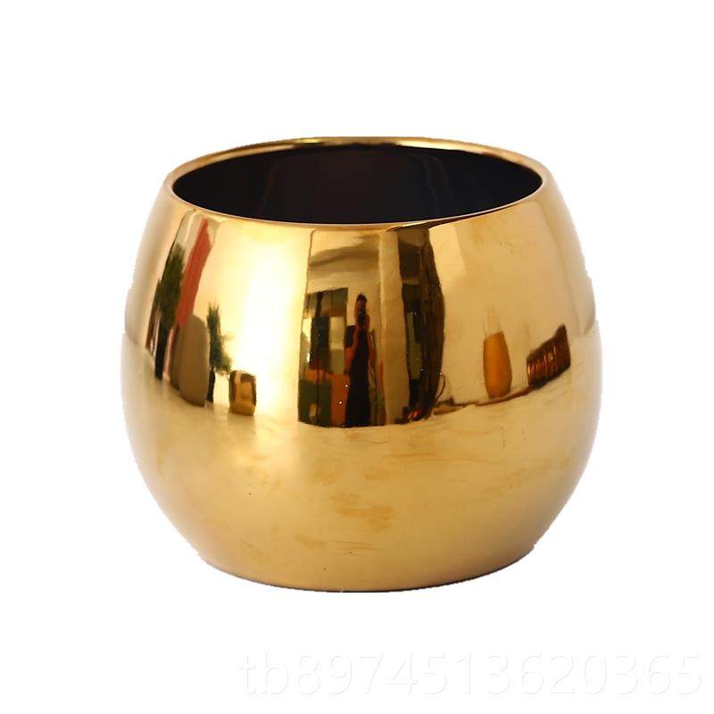 正品ins陶瓷花 电镀金色酒银色 店北欧室内家盆婚房摆件居花瓶无,鲜花速递/花卉仿真/绿植园艺,花盆,淘宝优惠券,粉丝福利购,淘宝优惠卷