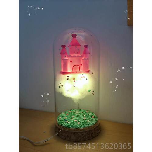 正品DIY手工永蜜小生花小女巫云朵夜灯小王子独角兽摆件闺生日礼