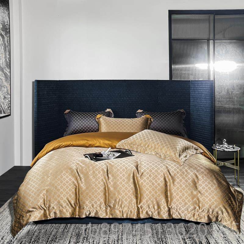 正品1401支奢棉华提花埃及四件套出口欧美纯棉全上棉贡缎床用品床