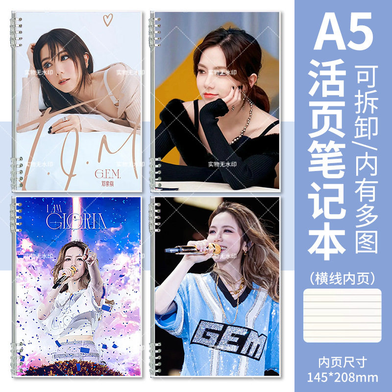 塑料邓紫棋演唱笔记本/记事本
